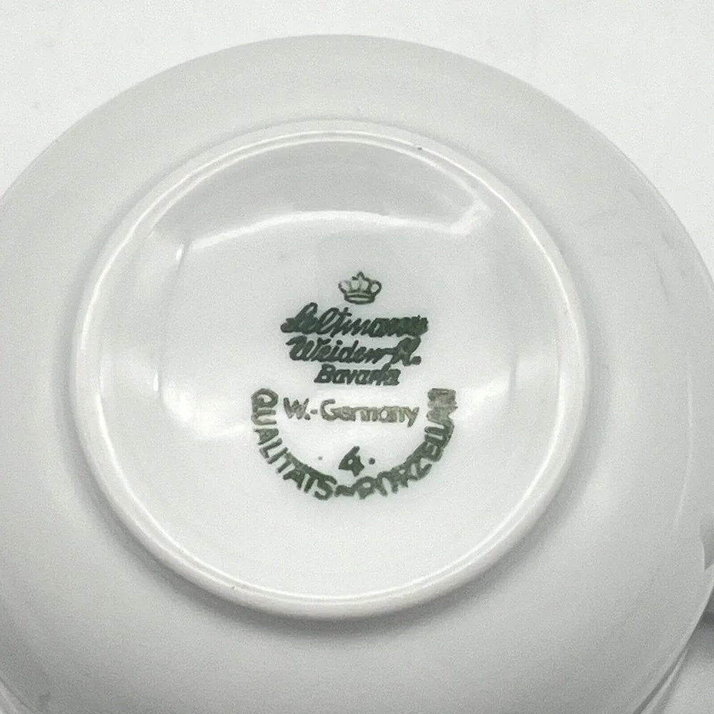 Seltmann Weiden Bavaria Demitasse Tea Cup‎ and Saucer Set Skegrie Mill Windmill